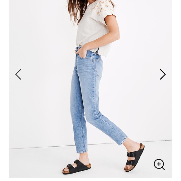 Madewell Denim - Madewell momjean in Melva wash